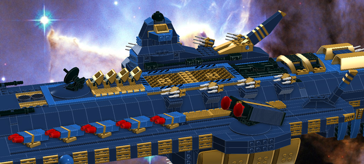 LEGO MOC - In a galaxy far, far away... - Heavy carrier 'M'an-Sertal'