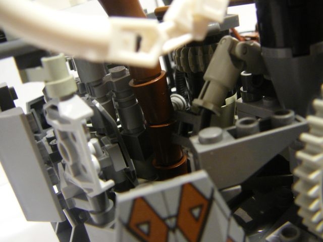 LEGO MOC - Steampunk Machine - Steampunk moving platform: Задняя часть 'мотора':